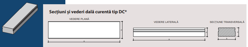 Dala curenta tip DC*